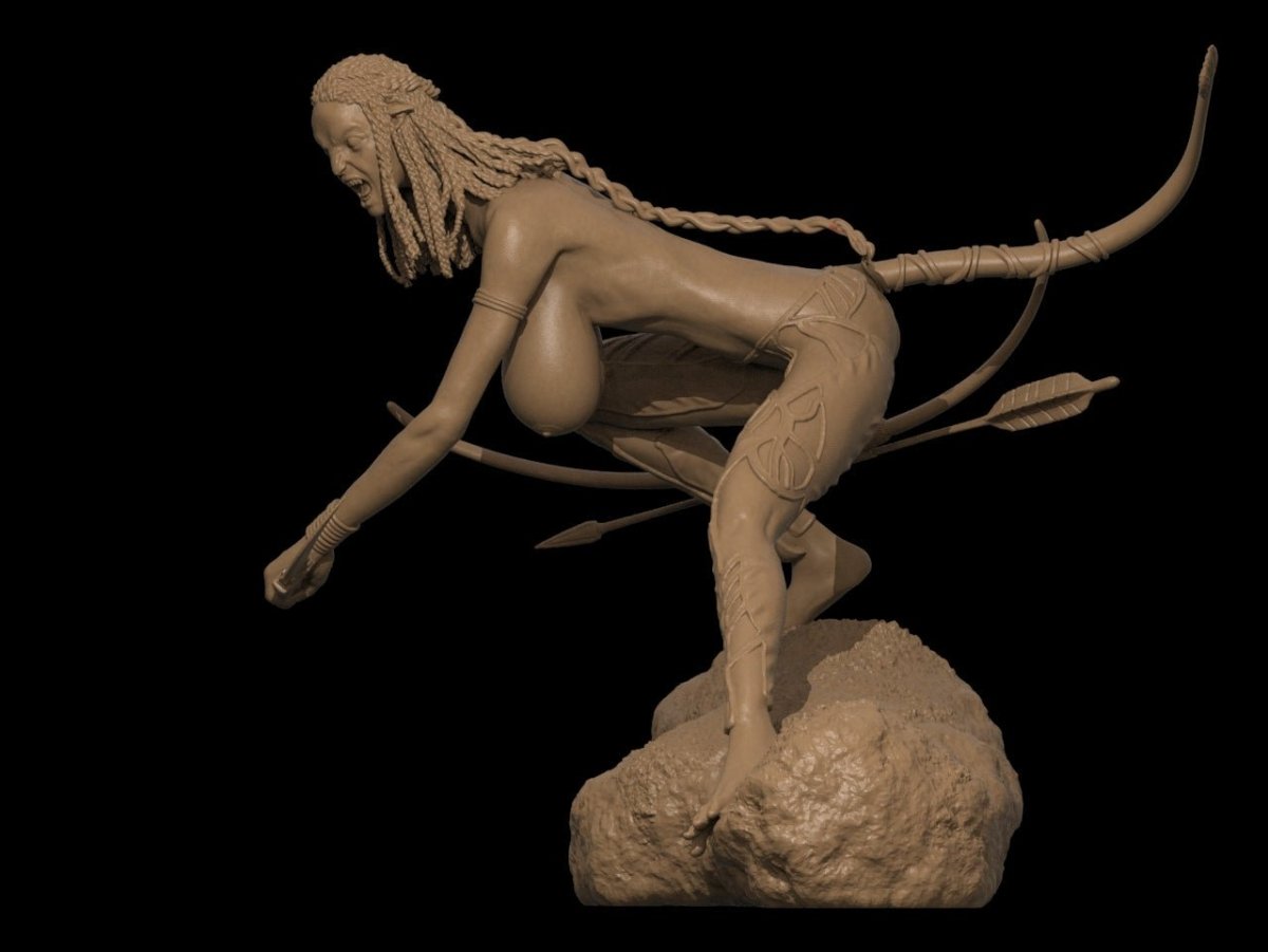 Neytiri NSFW 3D Printed Miniature Fanart