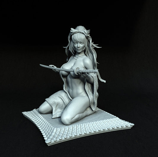 Ninja Woman NSFW 3D Printed Miniature FunArt by EXCLUSIVE 3D PRINTS Scale Models Unpainted