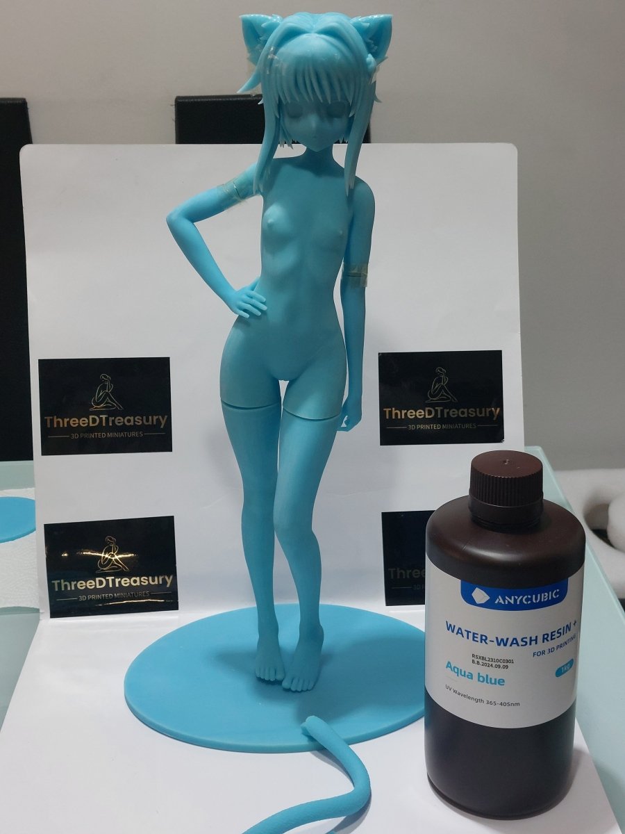 NSFW Anime Figure Koneko 3D Printed Fanart DIY Garage Kit , Unpainted , Sexy Miniature , Naked Waifu