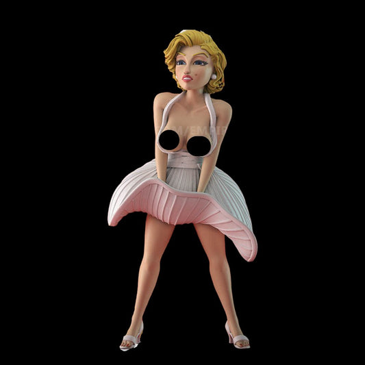 NSFW Marilyn Monroe Resin Figurine Unpainted by EmpireFigures