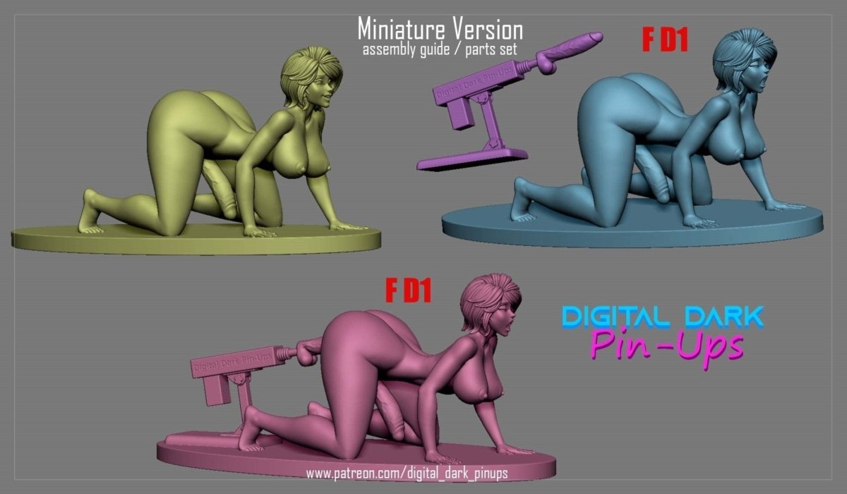 NSFW Resin Kit: FUTA AUNT CASS Collectable by Digital Dark Pin-Ups