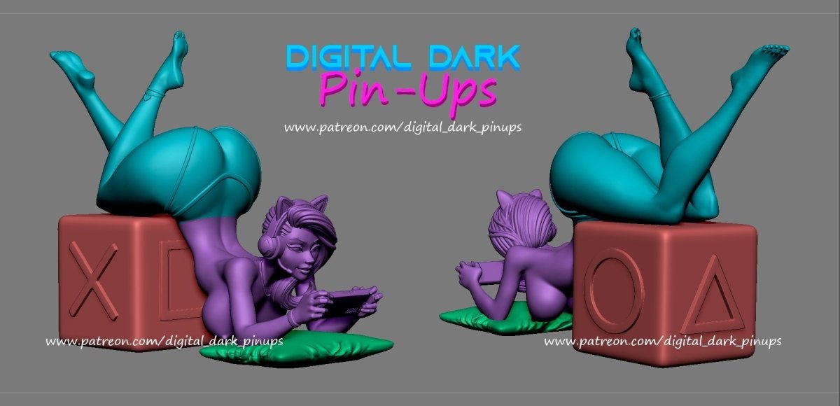 NSFW Resin Kit: Gamer Girl 3 by Digital Dark Pin-Ups