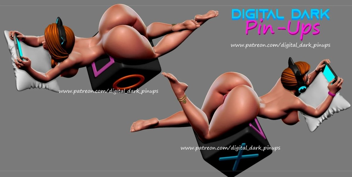 NSFW Resin Kit: Gamer Girl 3 by Digital Dark Pin-Ups