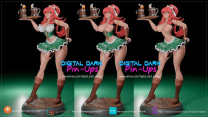 NSFW Resin Kit: Medieval Barmaid FUTA by Digital Dark Pin-Ups