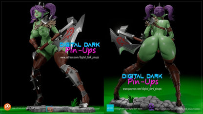 NSFW Resin Kit: Orc Girl by Digital Dark Pin-Ups