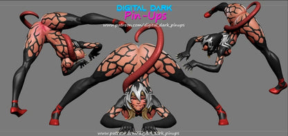 NSFW Resin Kit: Spider GWENOM by Digital Dark Pin-Ups