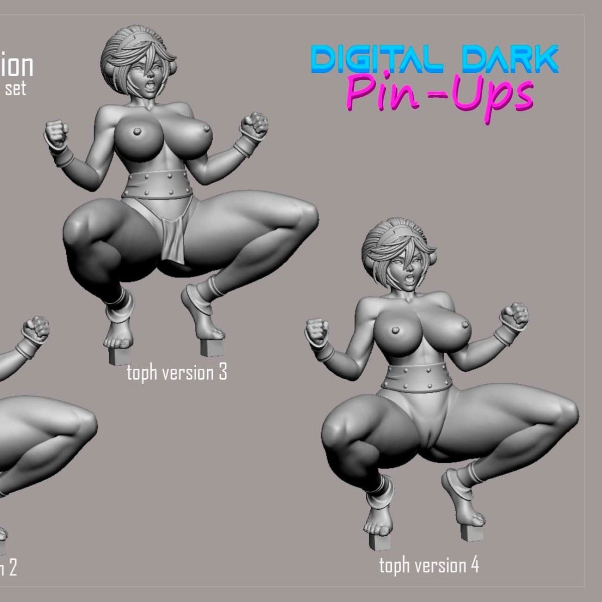NSFW Resin Kit Toph by Digital Dark Pin-Ups Statues & Scaled Models