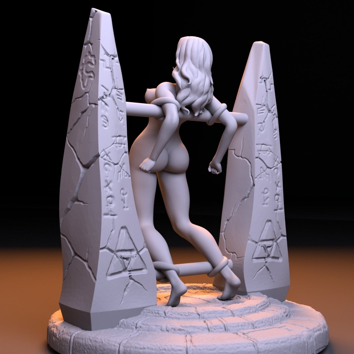 NSFW Resin Miniature Amazon Queen NSFW 3D Printed Fanart Unpainted Miniature