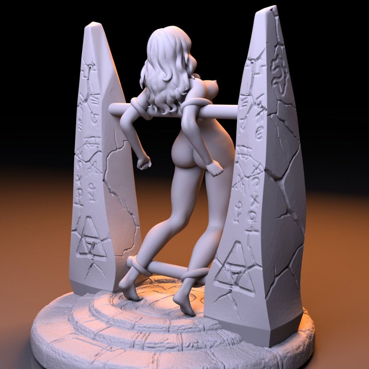 NSFW Resin Miniature Amazon Queen NSFW 3D Printed Fanart Unpainted Miniature