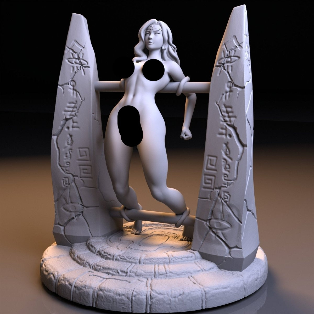 NSFW Resin Miniature Amazon Queen NSFW 3D Printed Fanart Unpainted Miniature