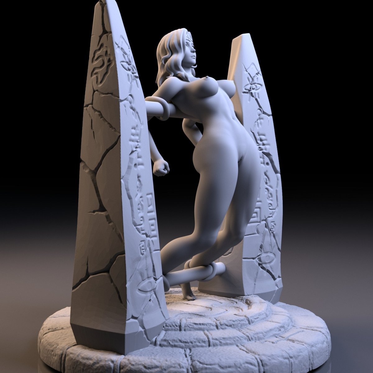 NSFW Resin Miniature Amazon Queen NSFW 3D Printed Fanart Unpainted Miniature