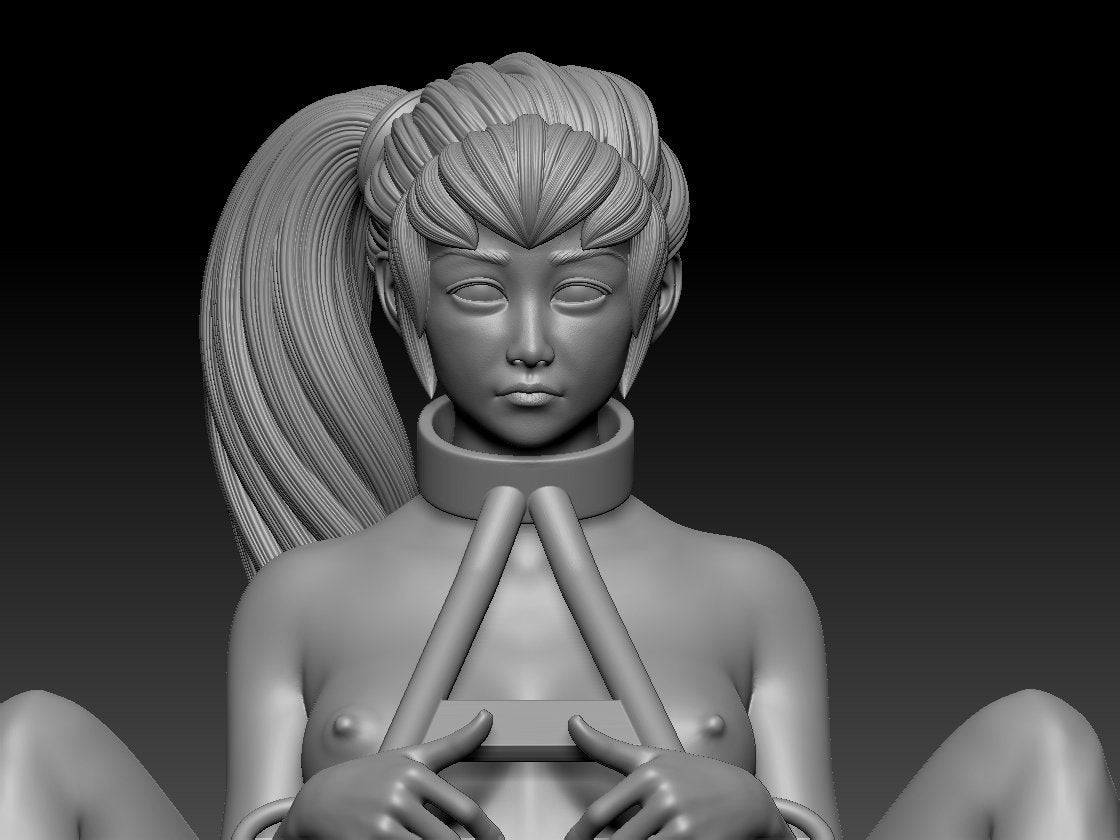 NSFW Resin Miniature BDSM Girl NSFW 3D Printed Figurine Fanart Unpainted Miniature Collectibles