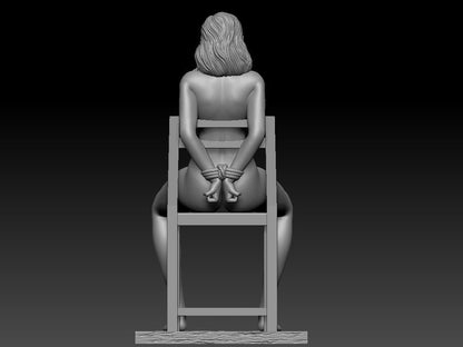 NSFW Resin Miniature Black Widow NSFW 3D Printed Figurine Fanart Unpainted Miniature