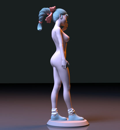 NSFW Resin Miniature Bulma Naked 3D Printed Figurine Fanart Unpainted