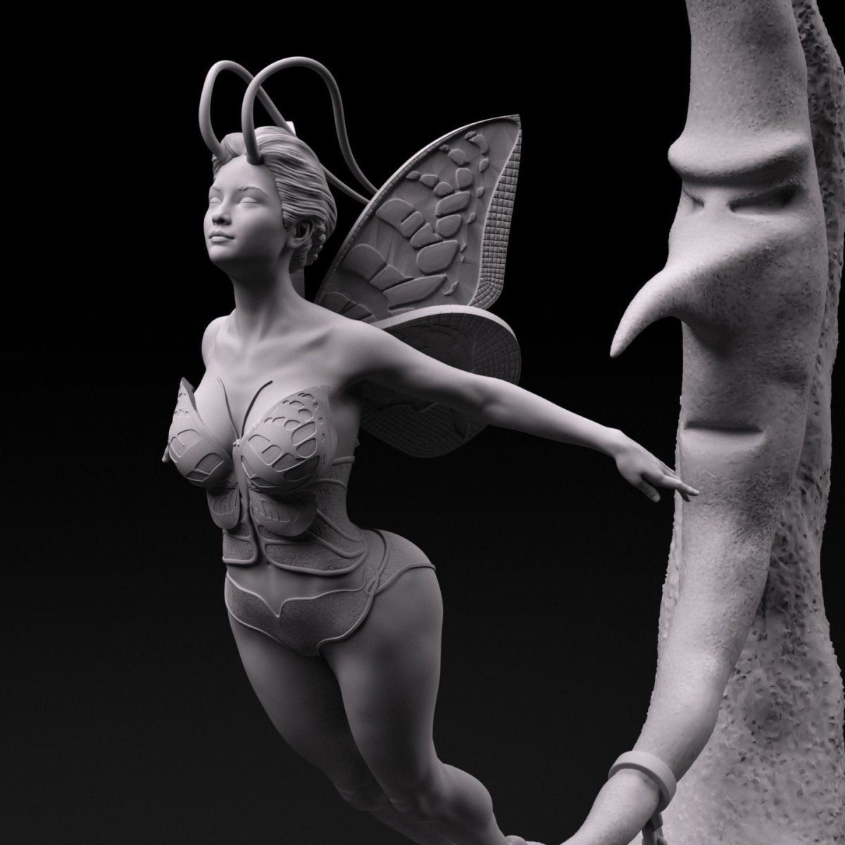 NSFW Resin Miniature Butterfly Girl