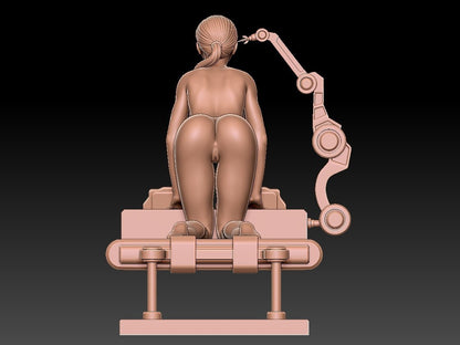 NSFW Resin Miniature Chloe - Detroit NSFW 3D Printed Miniature Fanart Unpainted