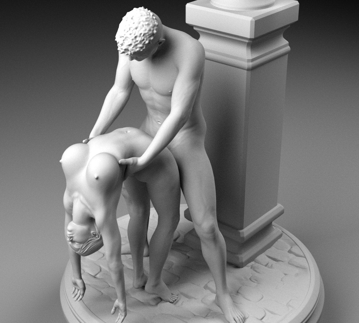 NSFW Resin Miniature Couple darkness 3