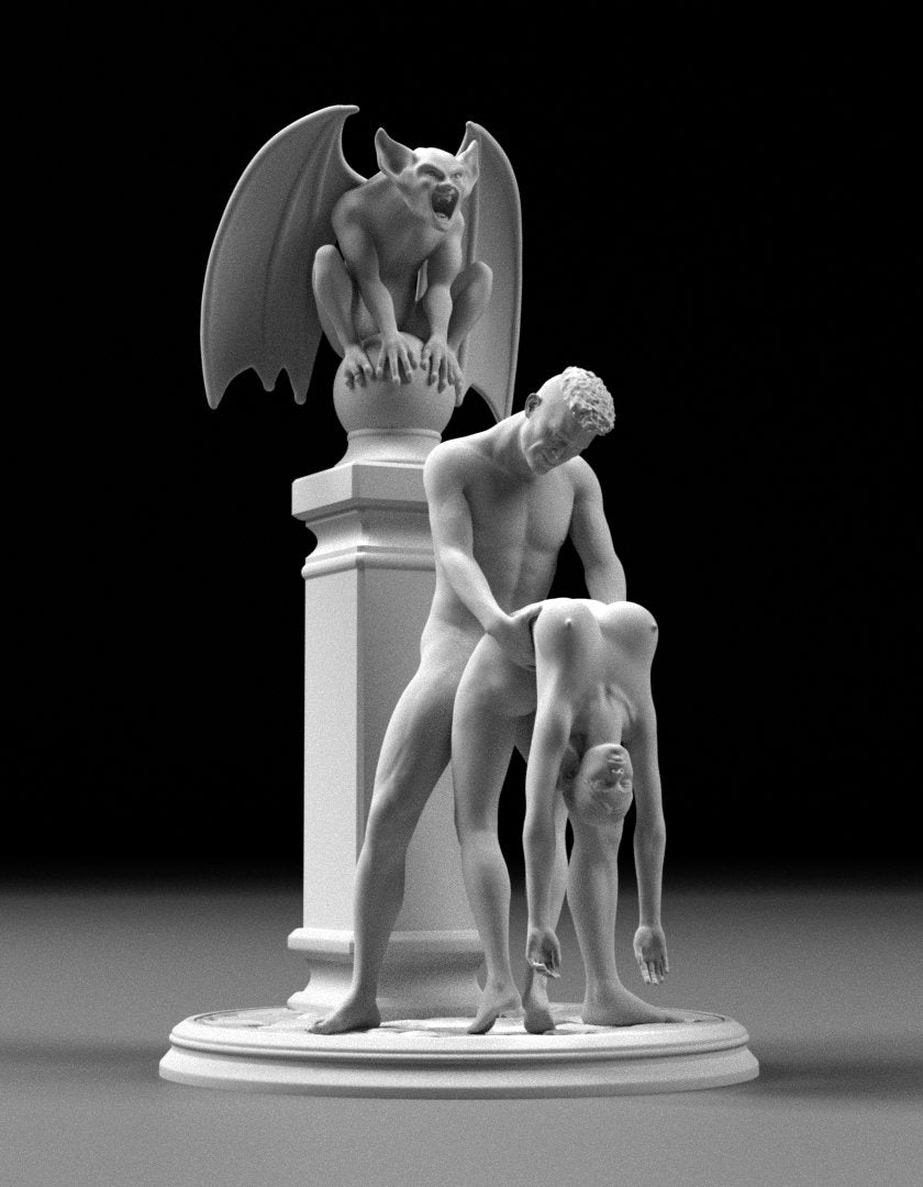 NSFW Resin Miniature Couple darkness 3