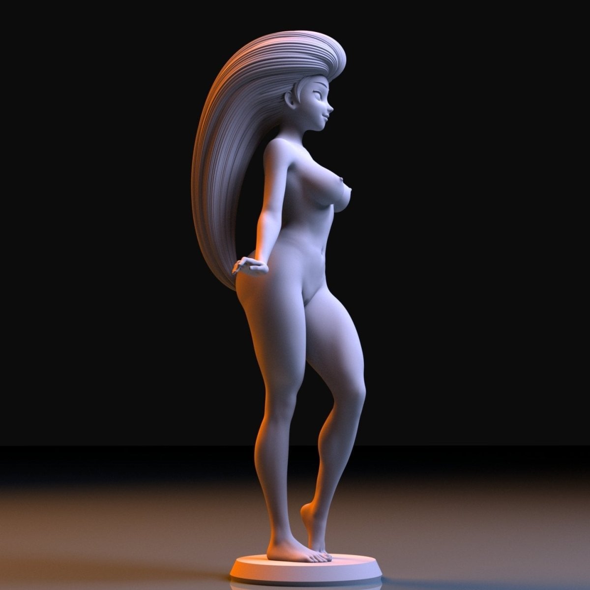 NSFW Resin Miniature Cutie Jessie NSFW 3D Printed Figurine Fanart Unpainted Miniature Collectibles