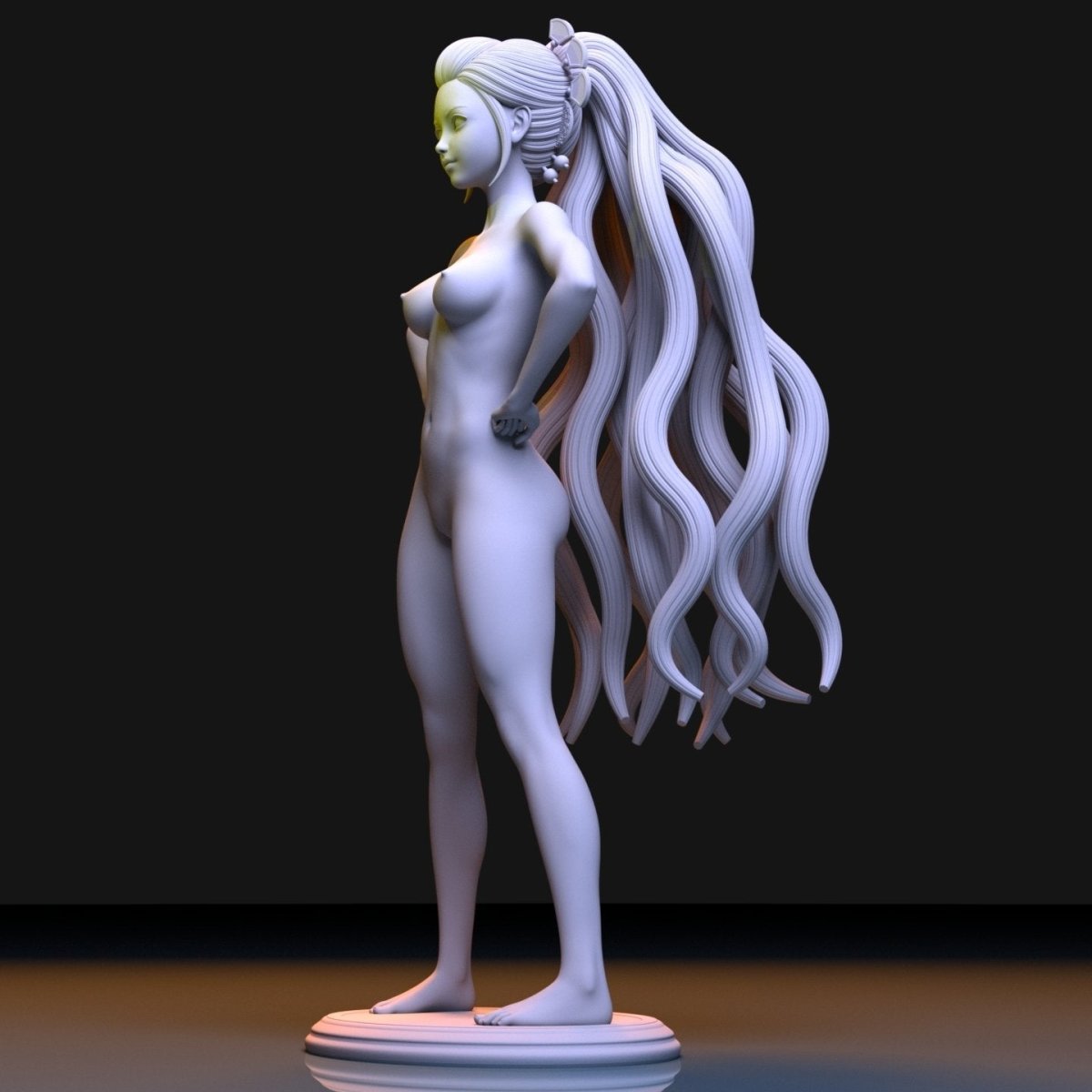 NSFW Resin Miniature Daki NSFW 3D Printed Figurine Fanart Unpainted Miniature Collectibles