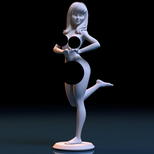 NSFW Resin Miniature Daphne NSFW 3D Printed Figurine Fanart Unpainted Miniature