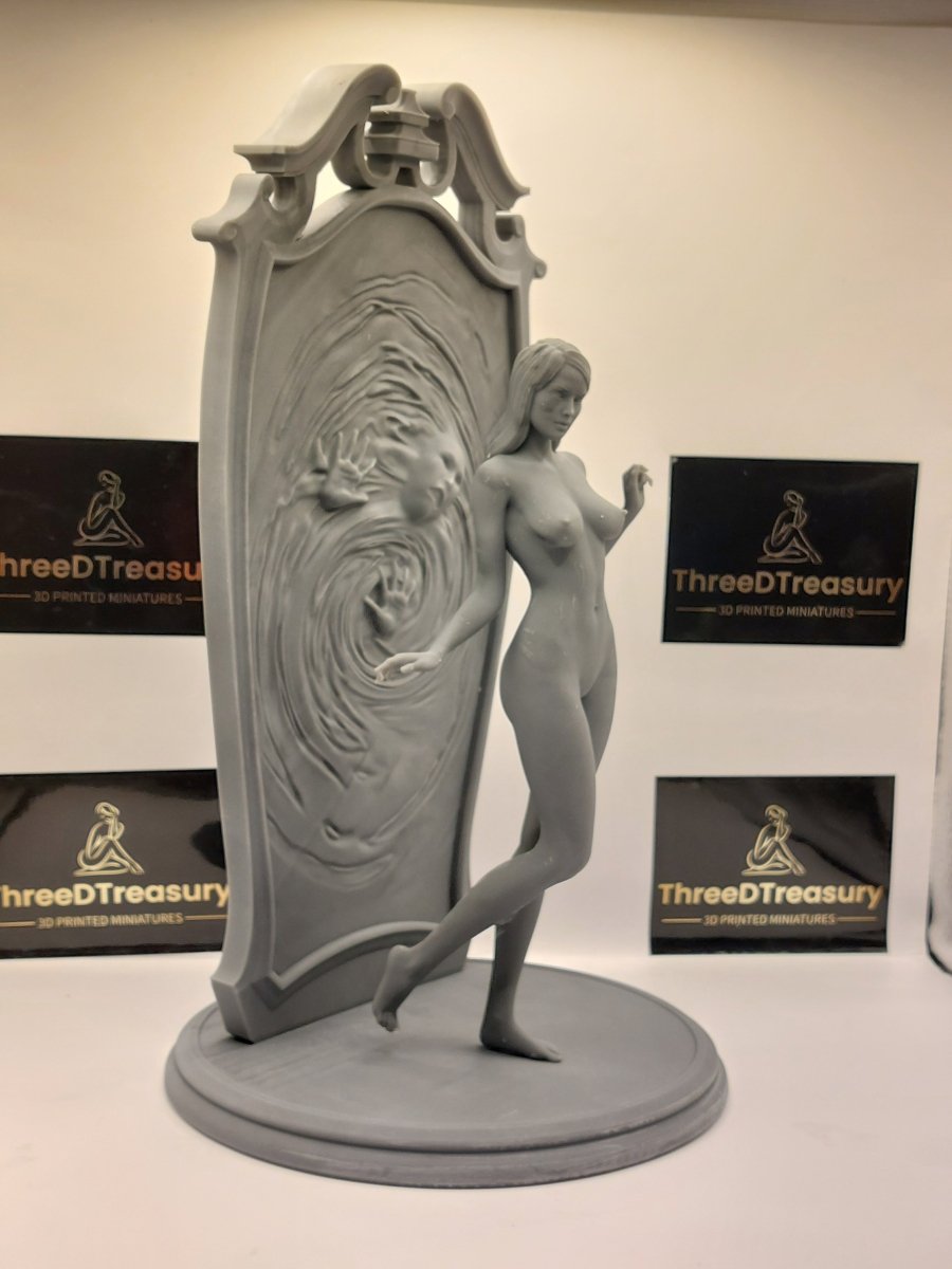 NSFW Resin Miniature Dark Mirror Girl NSFW 3D Printed Fanart Unpainted Miniature