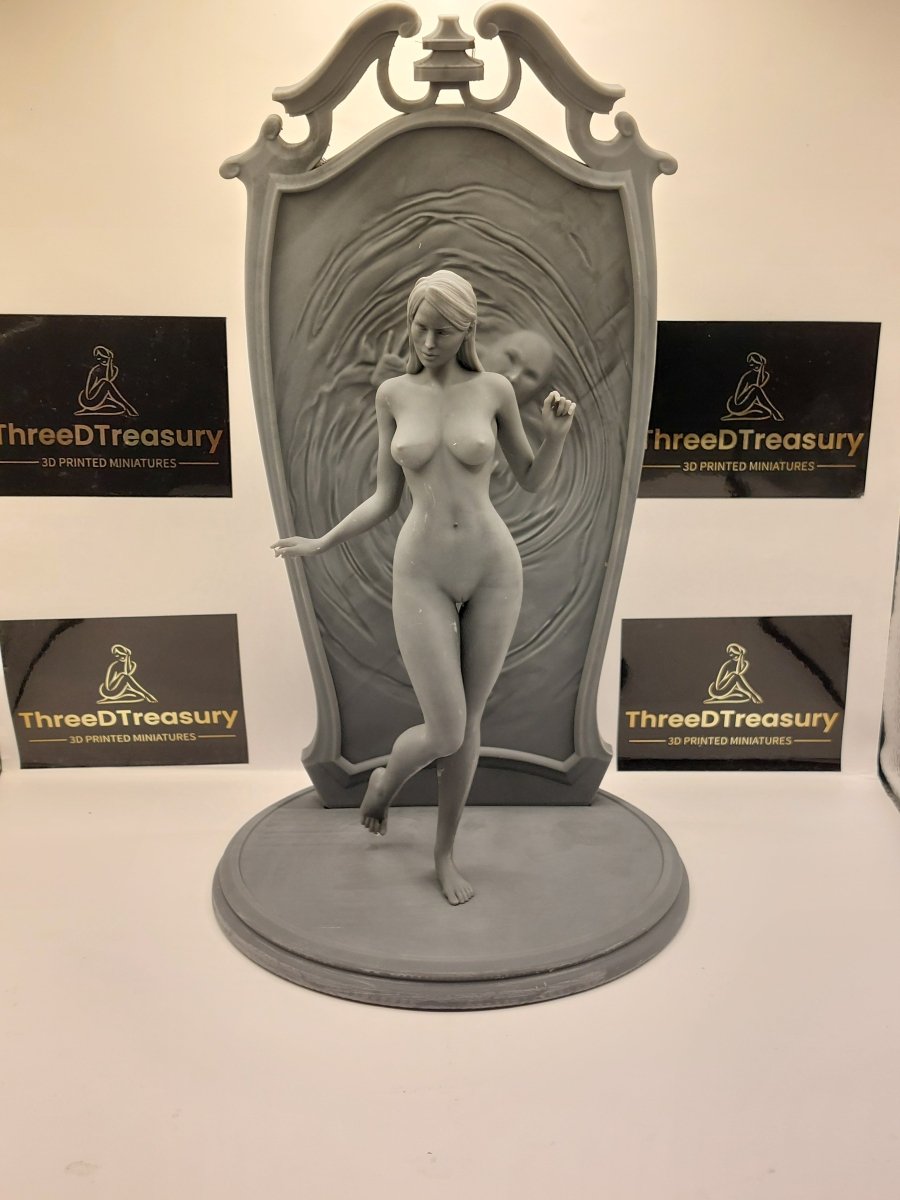 NSFW Resin Miniature Dark Mirror Girl NSFW 3D Printed Fanart Unpainted Miniature