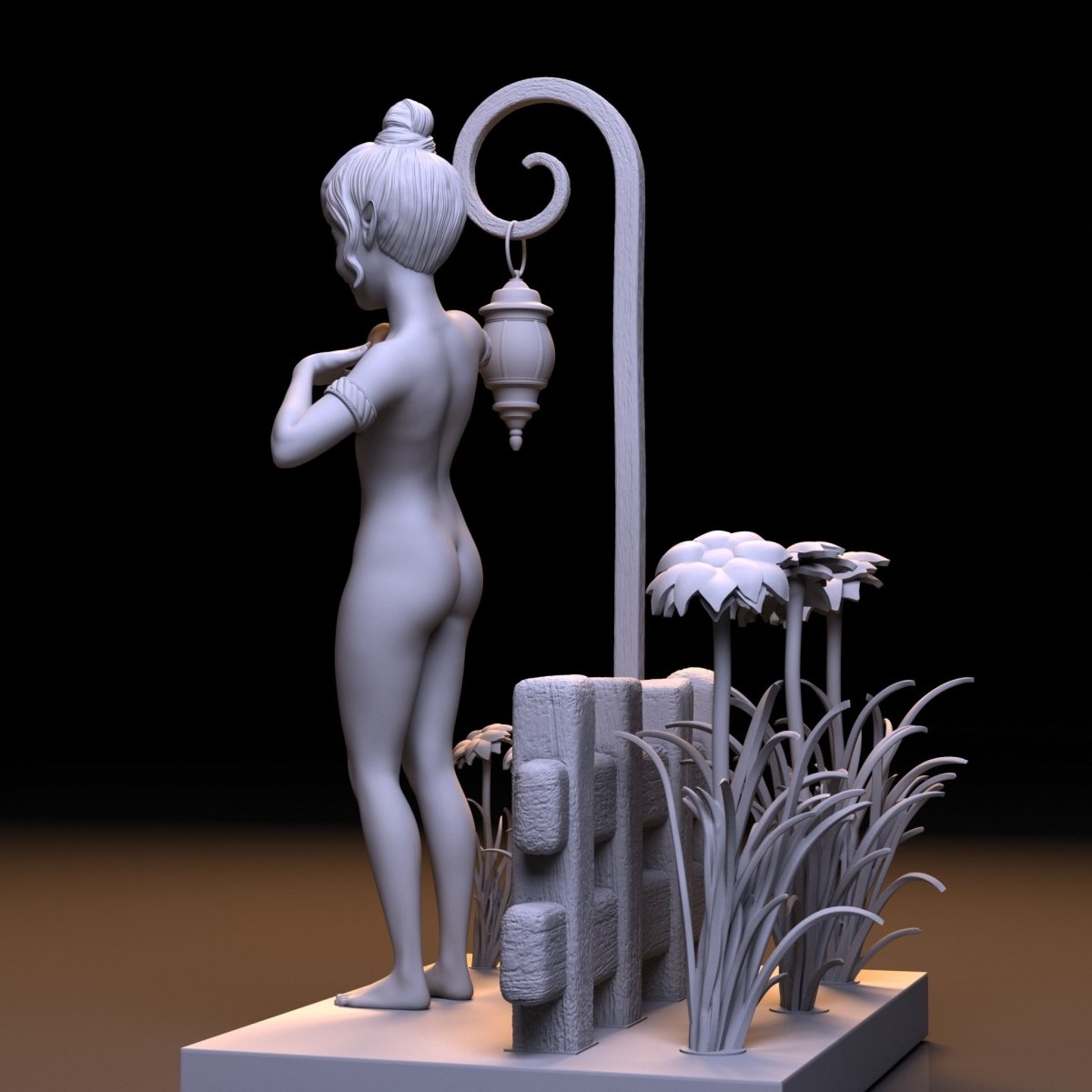 NSFW Resin Miniature Elves of Fairy Tale NSFW 3D Printed Fanart Unpainted Miniature