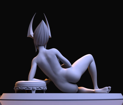 NSFW Resin Miniature Evelynn NSFW 3D Printed Figurine Fanart Unpainted Miniature Collectibles