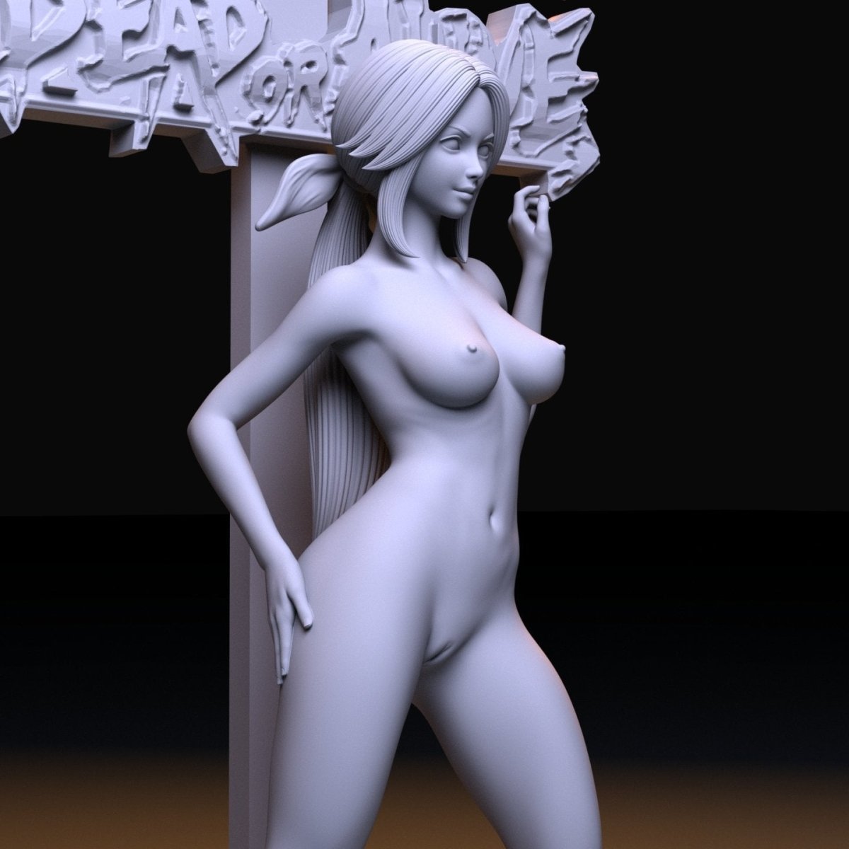 NSFW Resin Miniature Helena NSFW 3D Printed Figurine Fanart Unpainted Miniature Collectibles