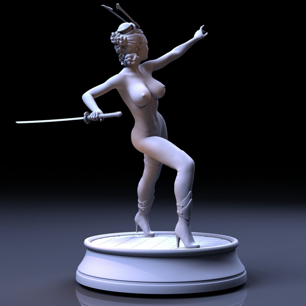 NSFW Resin Miniature JAPANESE SAMURAI GIRL