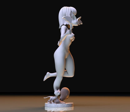 NSFW Resin Miniature Mavis NSFW 3D Printed Figurine Fanart Unpainted Miniature Collectibles