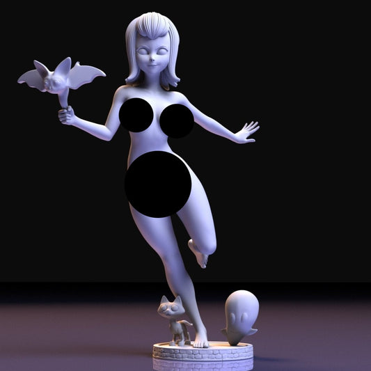 NSFW Resin Miniature Mavis NSFW 3D Printed Figurine Fanart Unpainted Miniature Collectibles