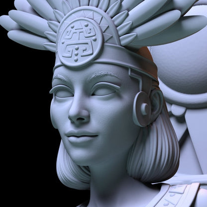 NSFW Resin Miniature MAYAN PRINCESS NSFW 3D Printed Miniature Fanart Unpainted