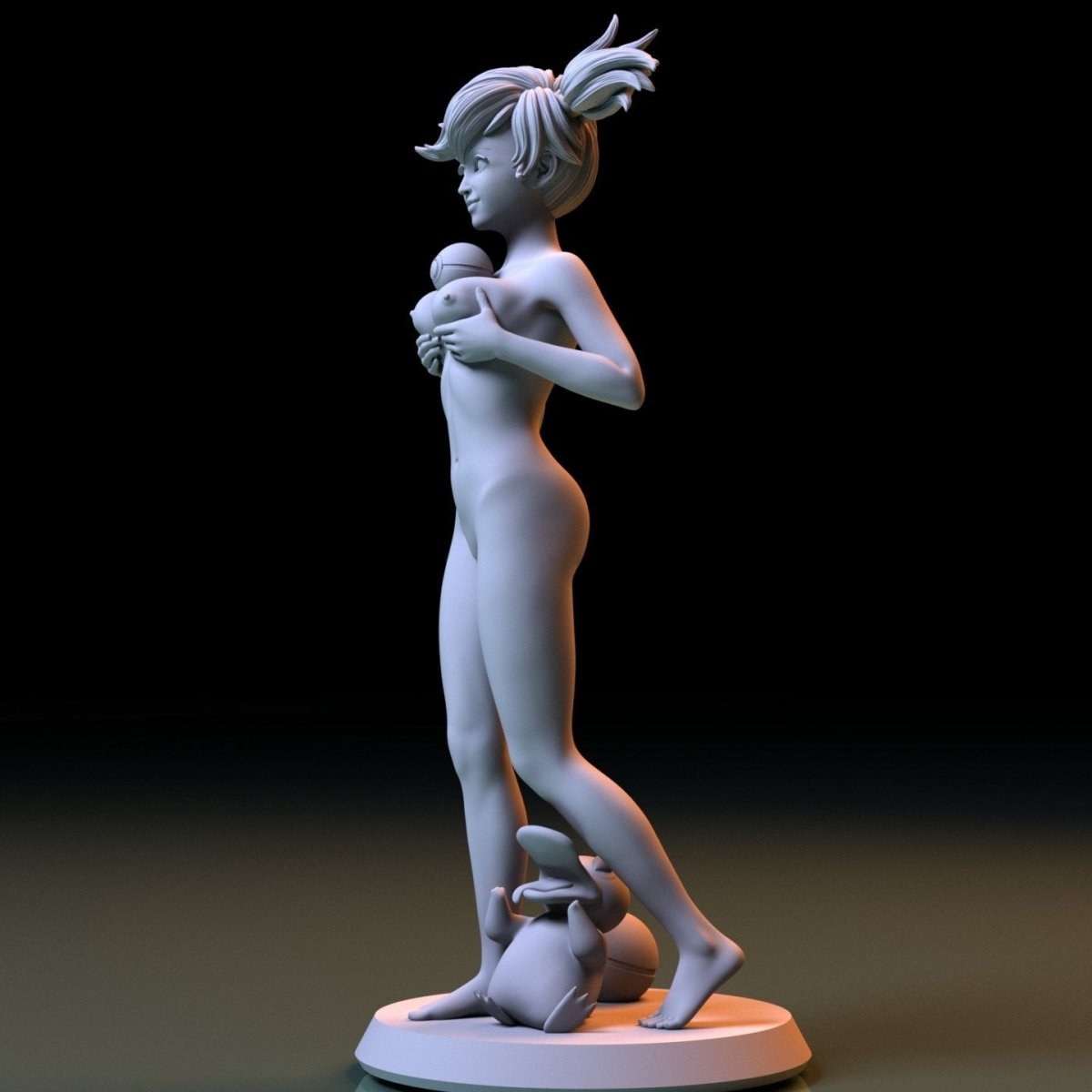 NSFW Resin Miniature Misty NSFW 3D Printed Figurine Fanart Unpainted Miniature