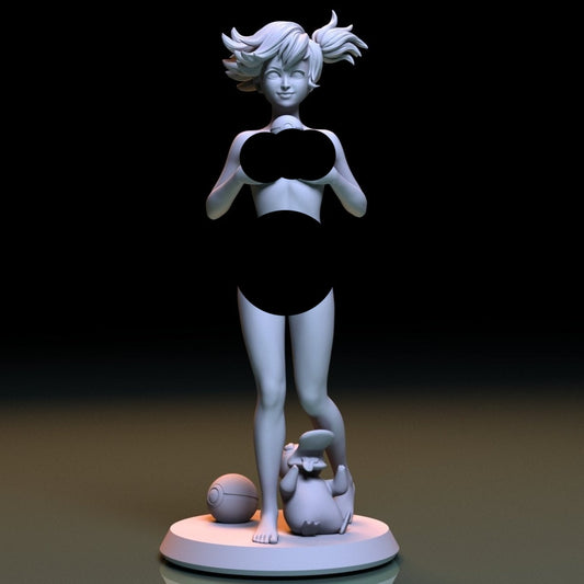 NSFW Resin Miniature Misty NSFW 3D Printed Figurine Fanart Unpainted Miniature