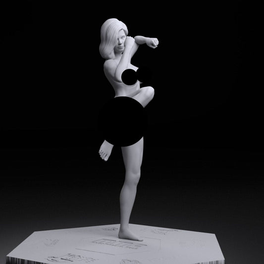 NSFW Resin Miniature MMA Fighter Girl