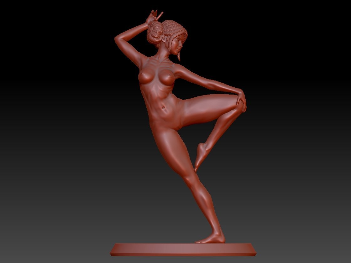 NSFW Resin Miniature Naked Woman Art NSFW 3D Printed Figurine Fanart Unpainted Miniature Collectibles