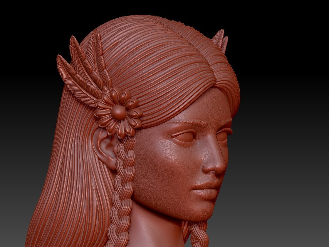 NSFW Resin Miniature Native American girl NSFW 3D Printed Figurine Fanart Unpainted Miniature Collectibles