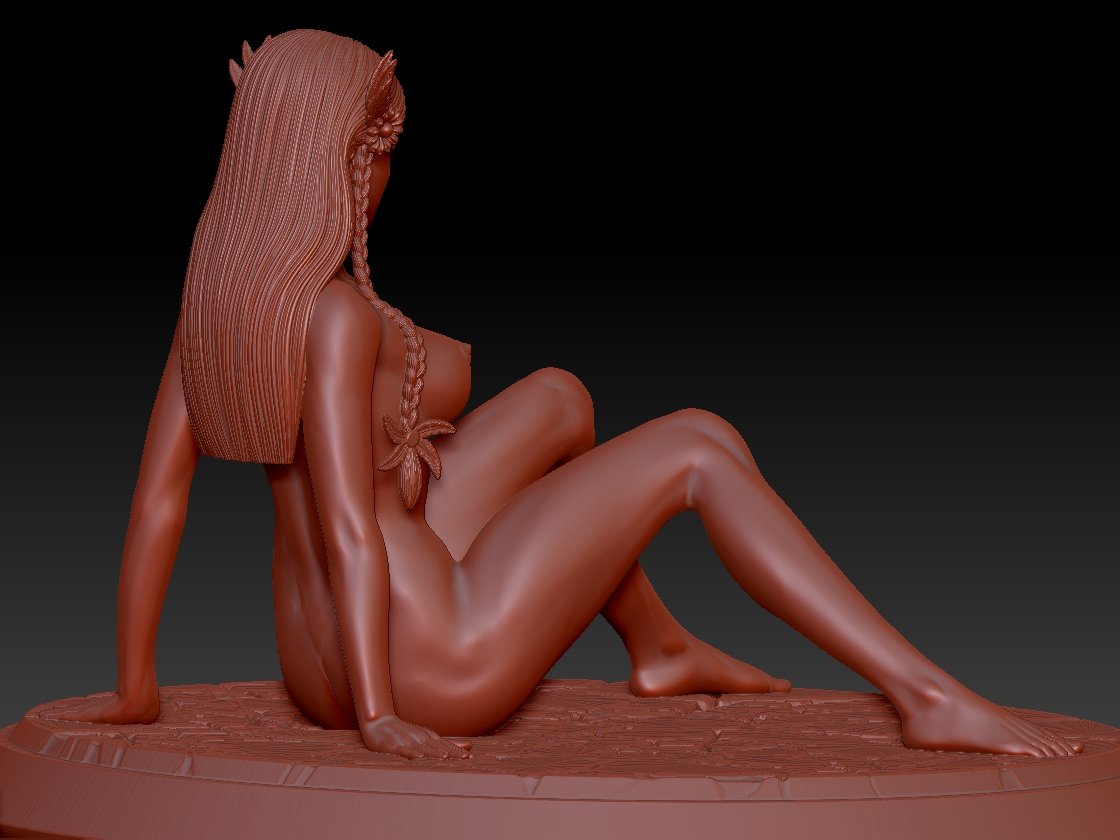 NSFW Resin Miniature Native American girl NSFW 3D Printed Figurine Fanart Unpainted Miniature Collectibles
