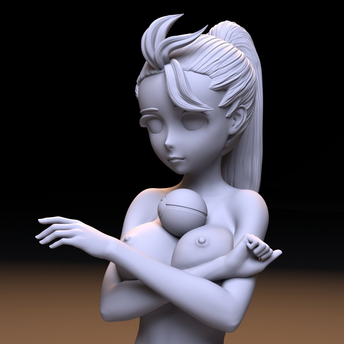 NSFW Resin Miniature Nemona NSFW 3D Printed Miniature Fanart Unpainted Figurine