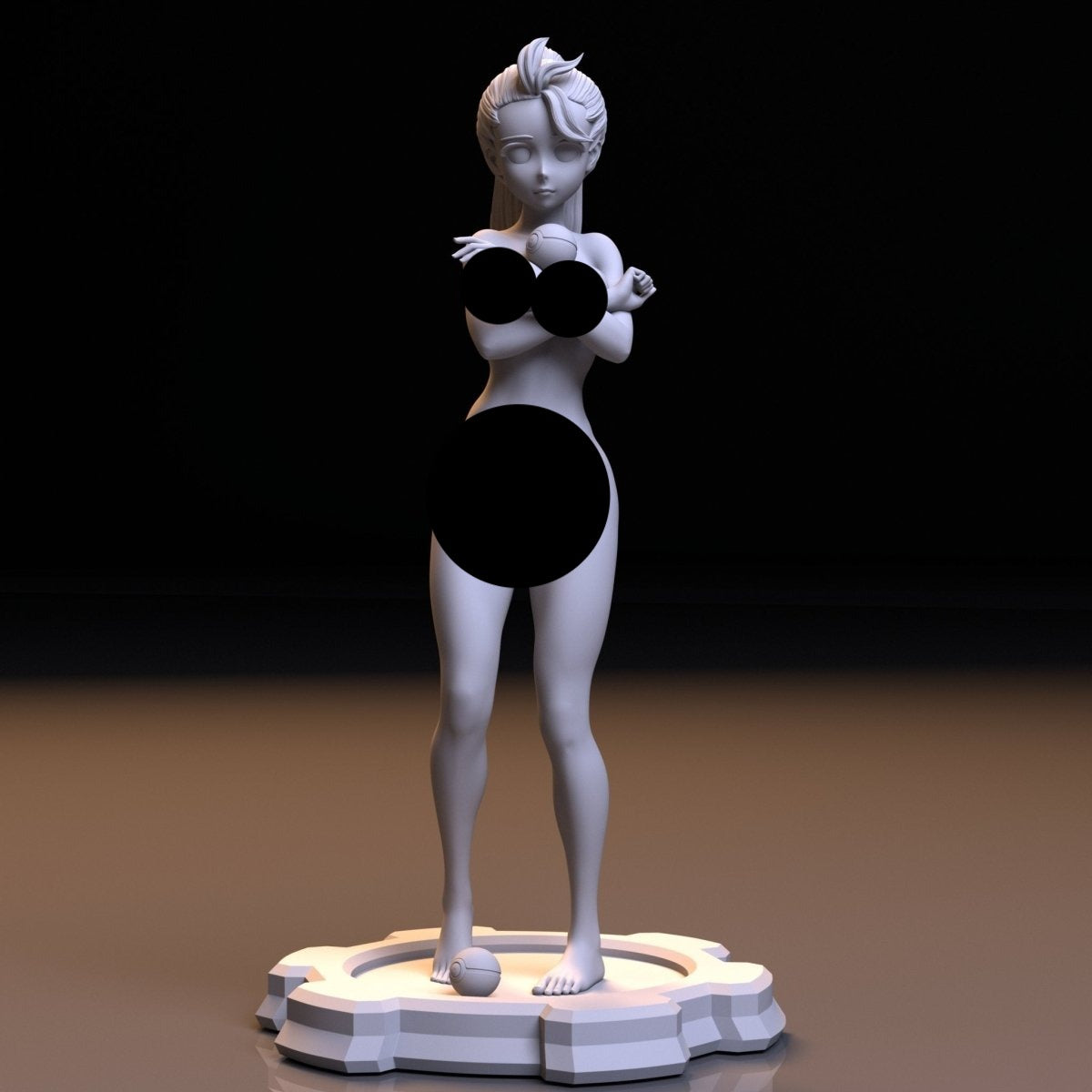 NSFW Resin Miniature Nemona NSFW 3D Printed Miniature Fanart Unpainted Figurine