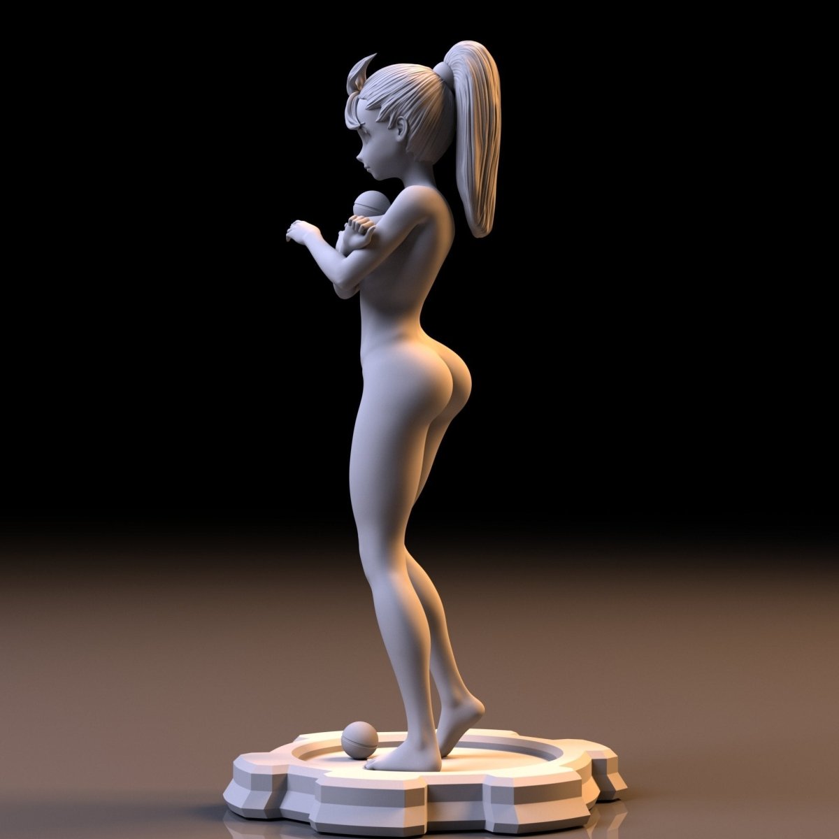 NSFW Resin Miniature Nemona NSFW 3D Printed Miniature Fanart Unpainted Figurine