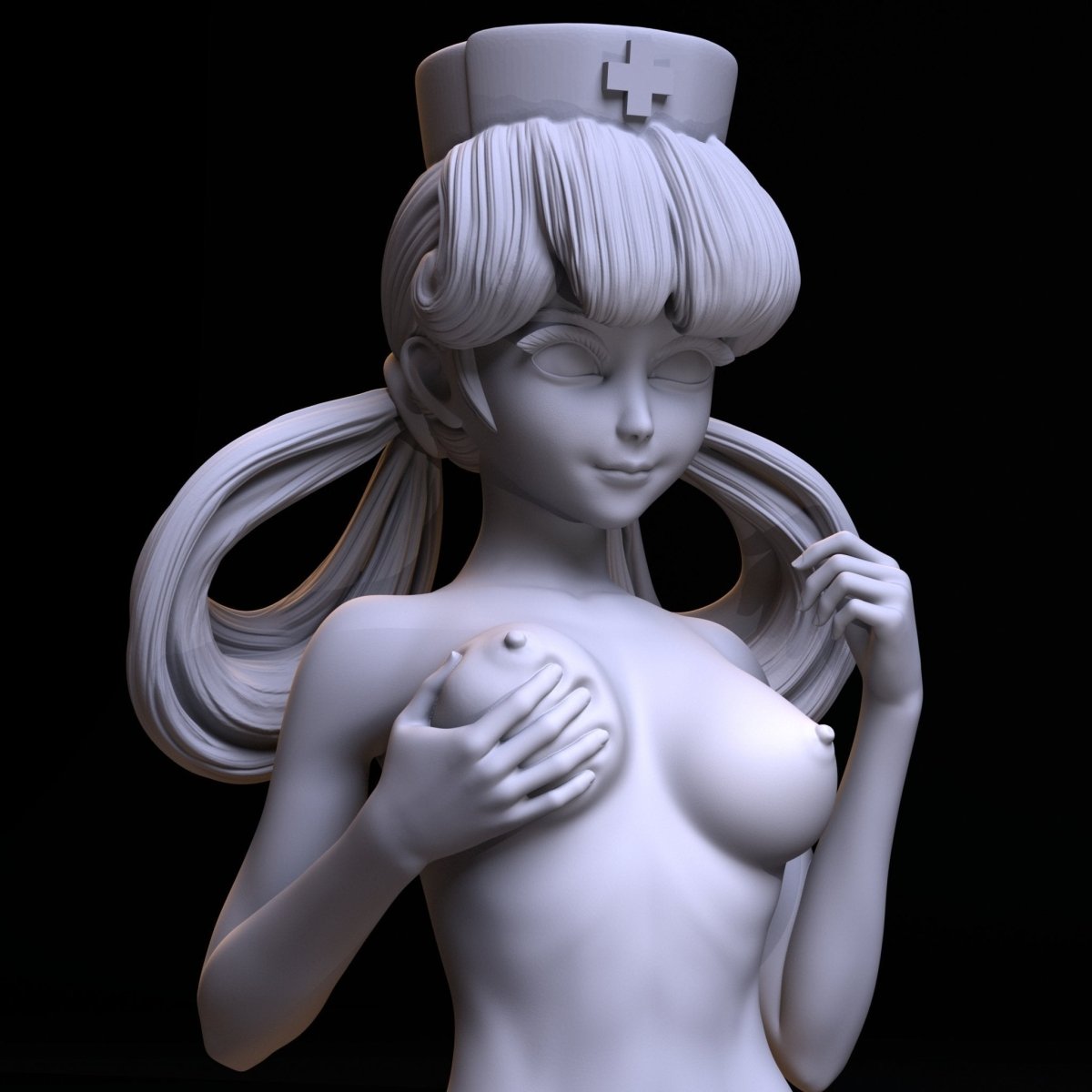 NSFW Resin Miniature Nurse Joy and Wigglytuff NSFW 3D Printed Miniature Fanart Unpainted Figurine