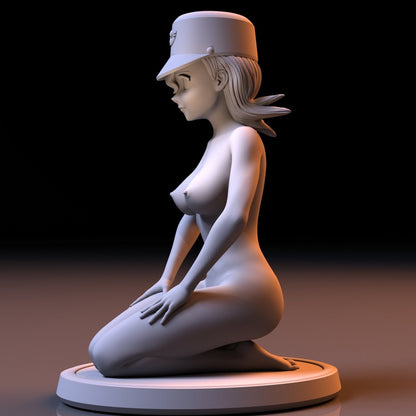 NSFW Resin Miniature Officer Jenny NSFW 3D Printed Miniature Fanart Unpainted Figurine