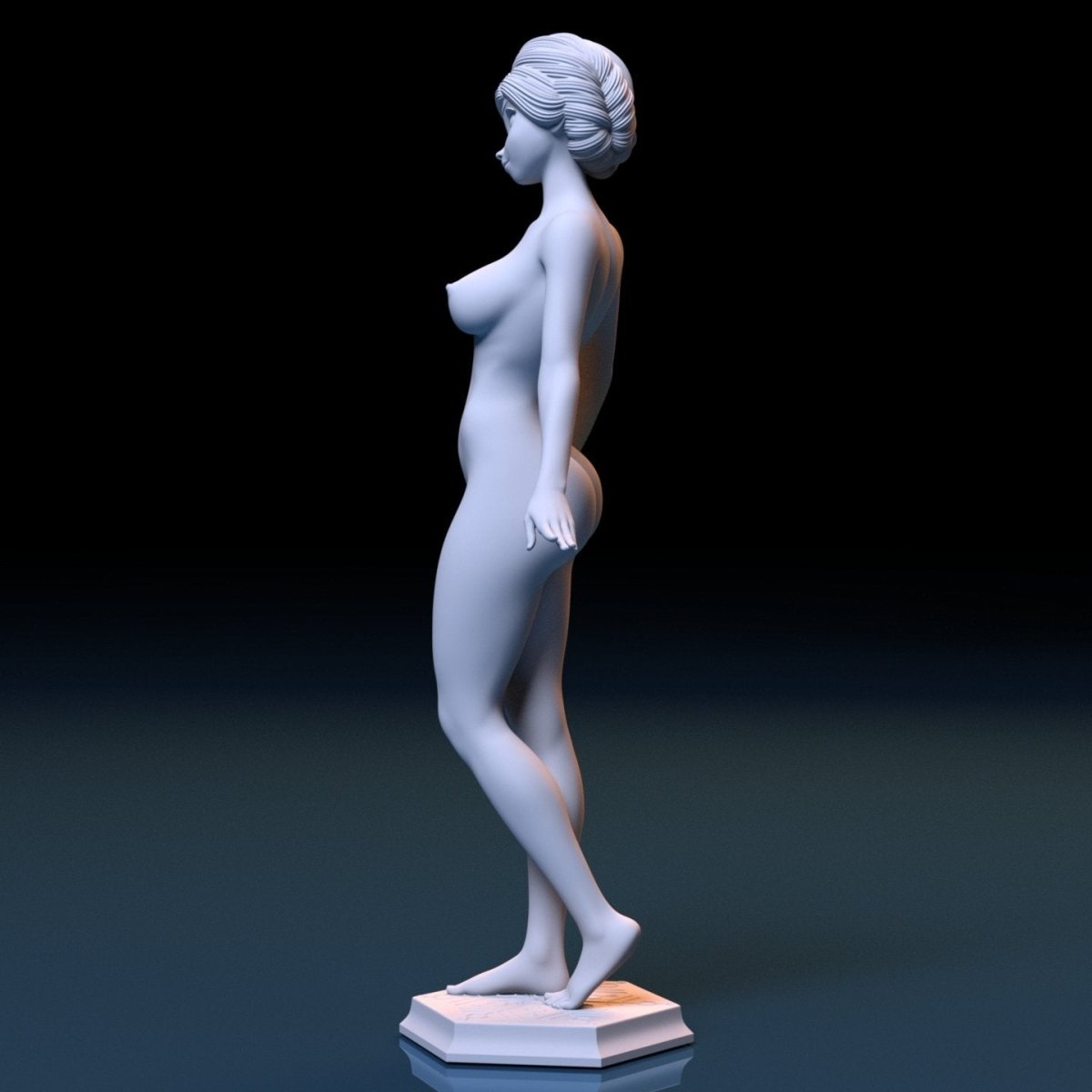 NSFW Resin Miniature Princess Anna 4 NSFW 3D Printed Figurine Fanart Unpainted Miniature