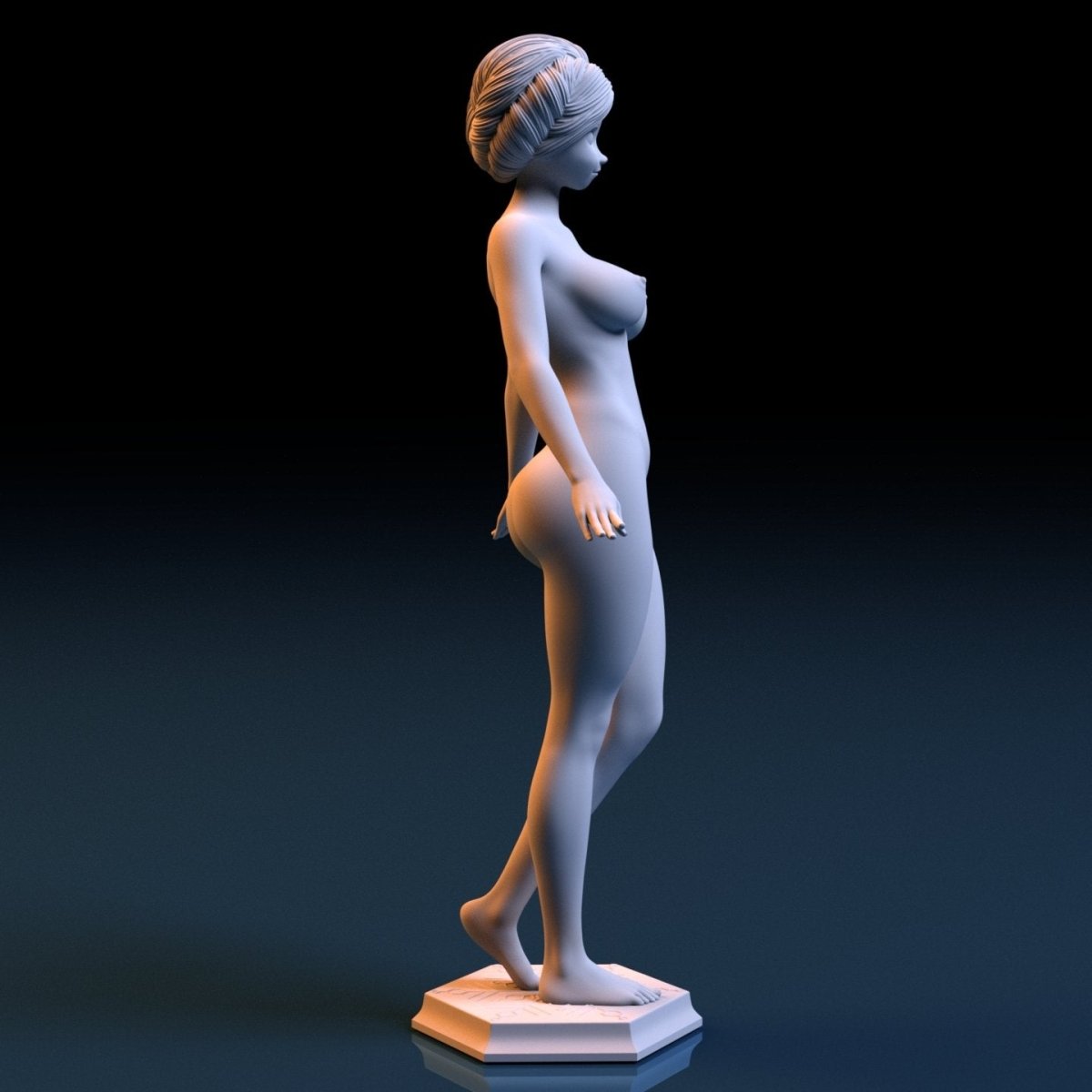 NSFW Resin Miniature Princess Anna 4 NSFW 3D Printed Figurine Fanart Unpainted Miniature