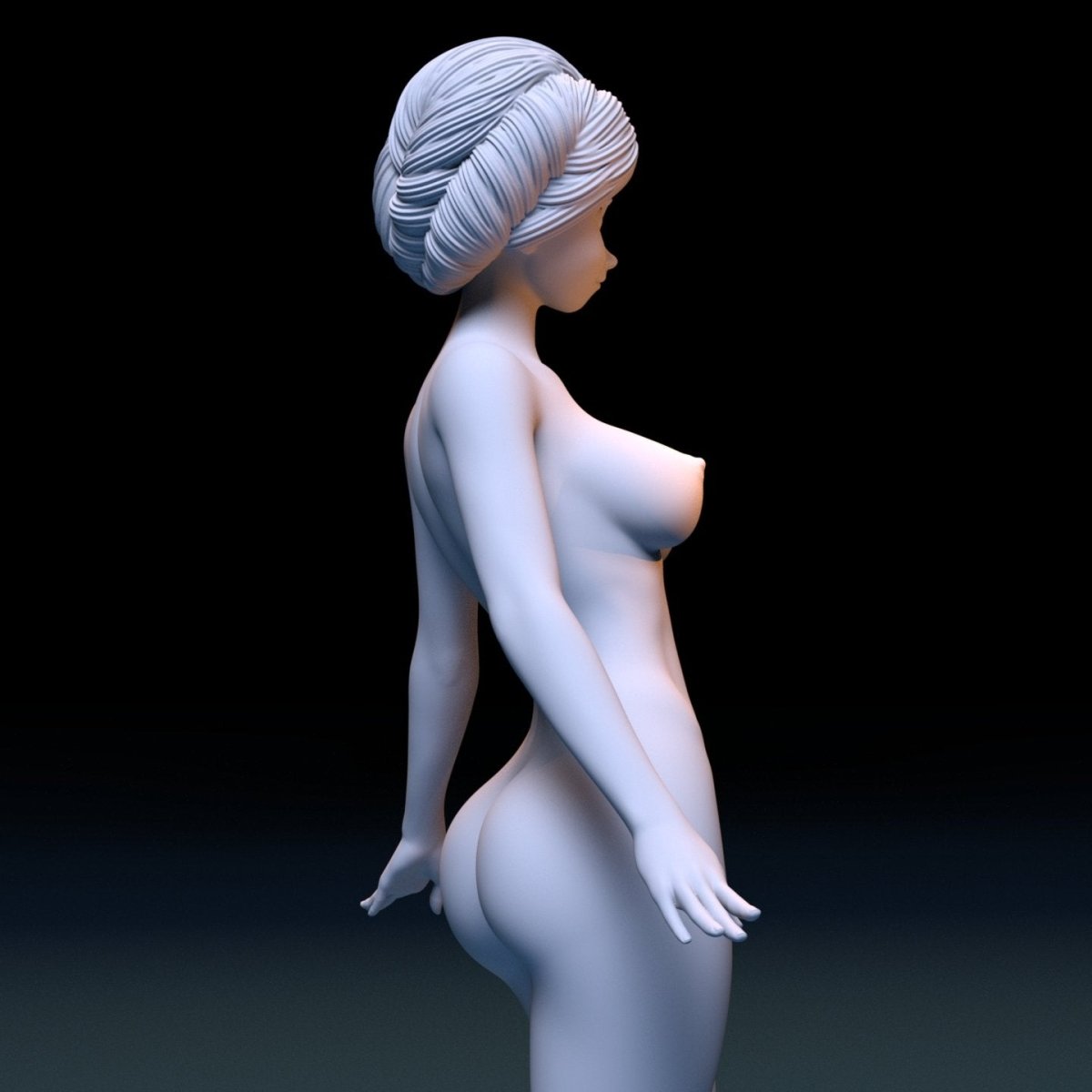 NSFW Resin Miniature Princess Anna 4 NSFW 3D Printed Figurine Fanart Unpainted Miniature