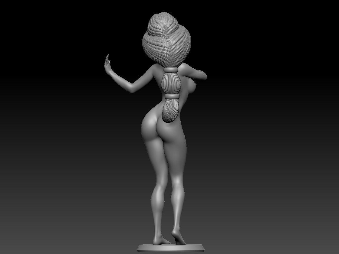 NSFW Resin Miniature Princess Jasmine NSFW 3D Printed Figurine Fanart Unpainted Miniature Collectibles