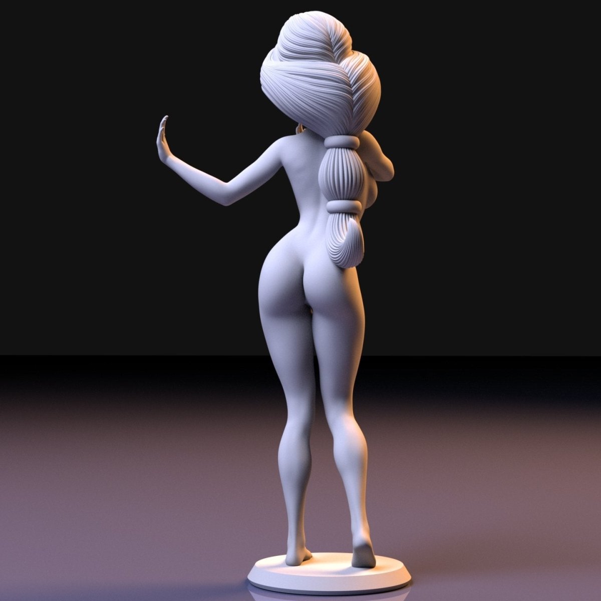 NSFW Resin Miniature Princess Jasmine NSFW 3D Printed Figurine Fanart Unpainted Miniature Collectibles